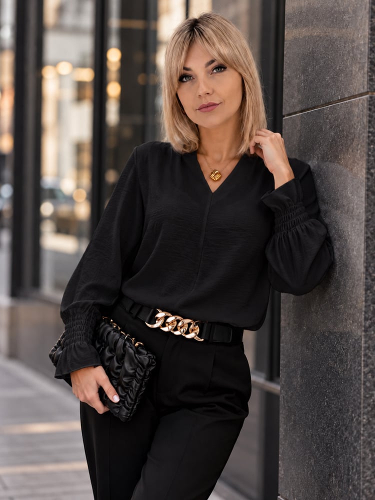 BLUZKA THELIA CZARNA