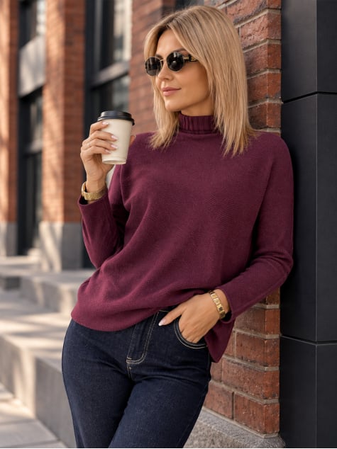 SWETER HALDIR ŚLIWKOWY