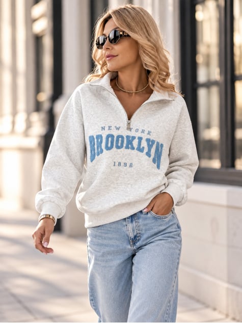BLUZA HALSEY SZARA