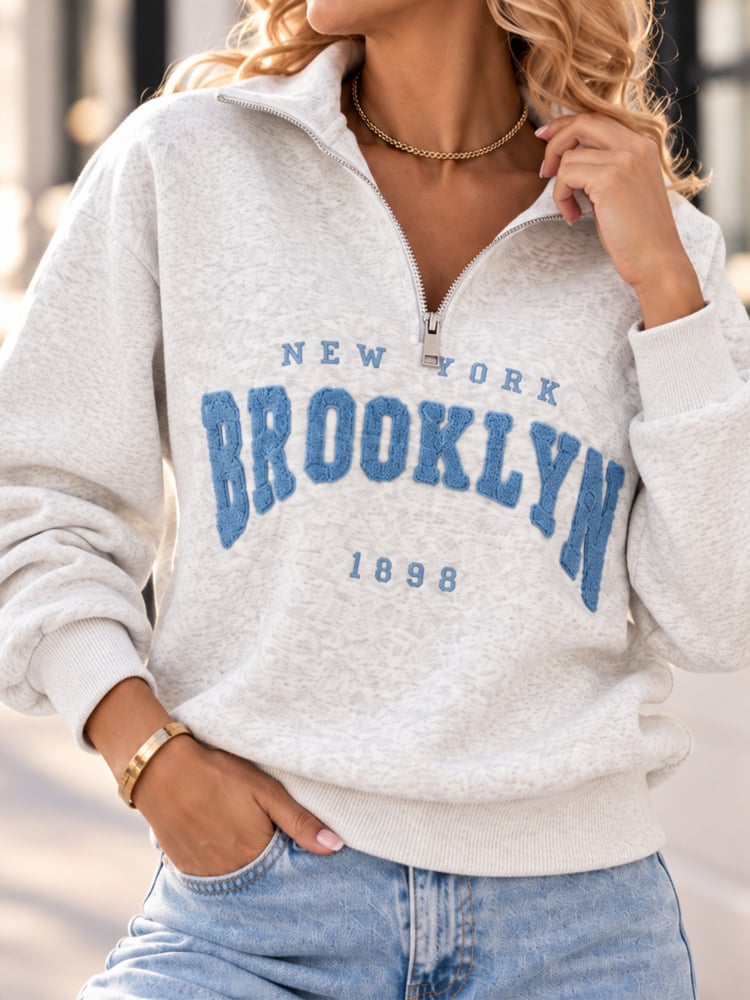 BLUZA HALSEY SZARA