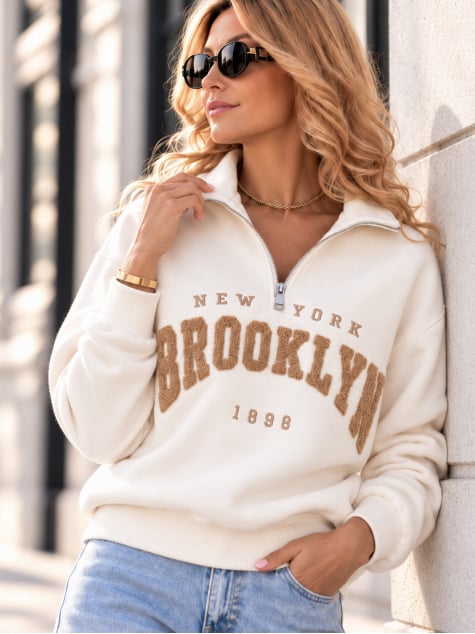 BLUZA HALSEY BEŻOWA