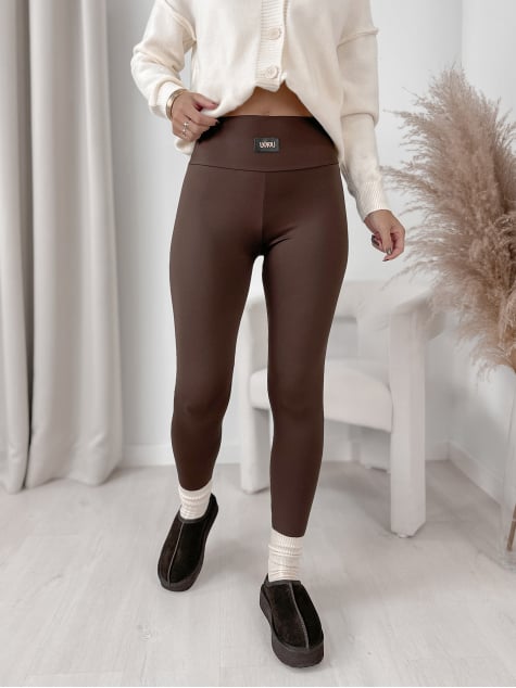 LEGGINSY BRANDON CZEKOLADOWE