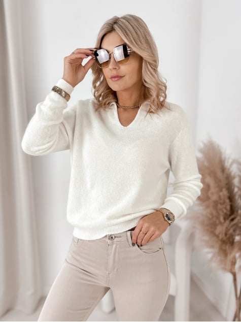 SWETER ASARE BEŻOWY