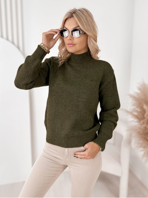 SWETER NAVARE ZIELONY