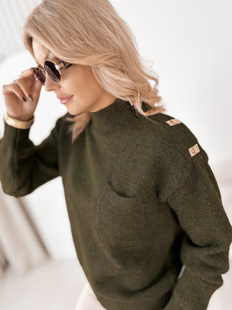 SWETER NAVARE ZIELONY