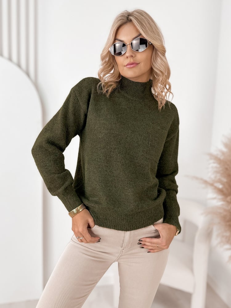 SWETER NAVARE ZIELONY