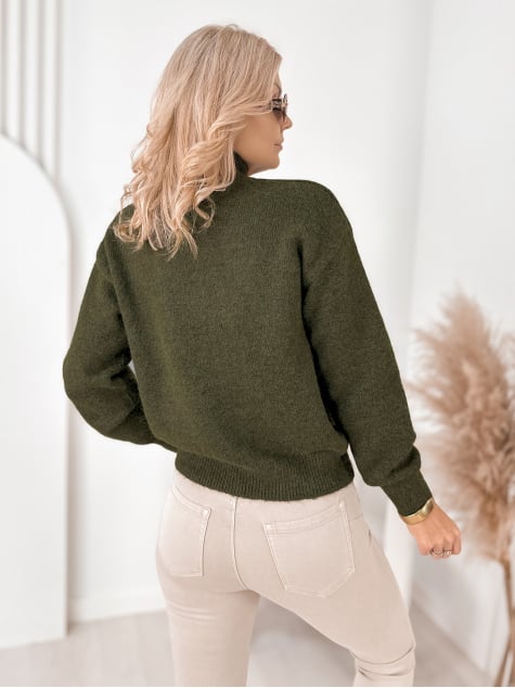 SWETER NAVARE ZIELONY