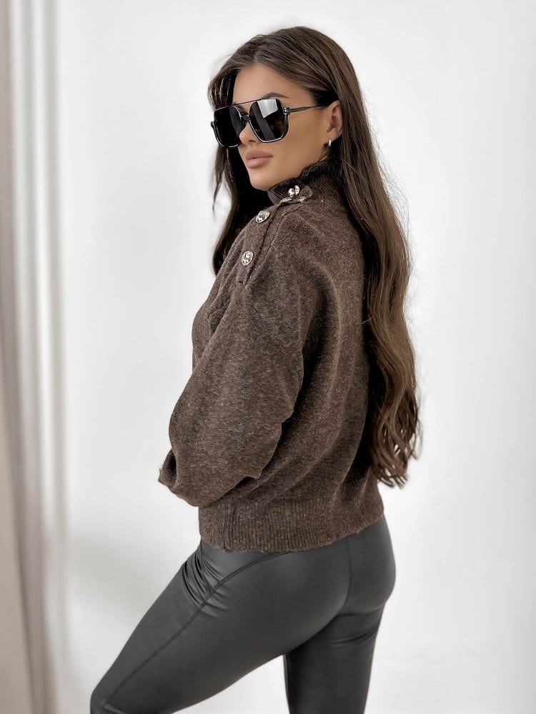 SWETER COLMAR BRĄZOWY