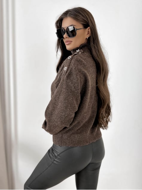 SWETER COLMAR BRĄZOWY