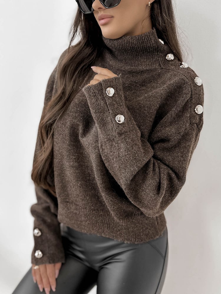 SWETER COLMAR BRĄZOWY
