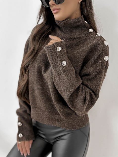 SWETER COLMAR BRĄZOWY