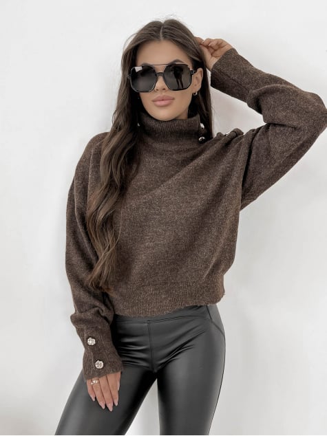 SWETER COLMAR BRĄZOWY