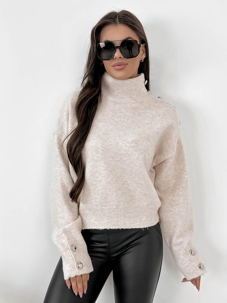 SWETER COLMAR BEŻOWY