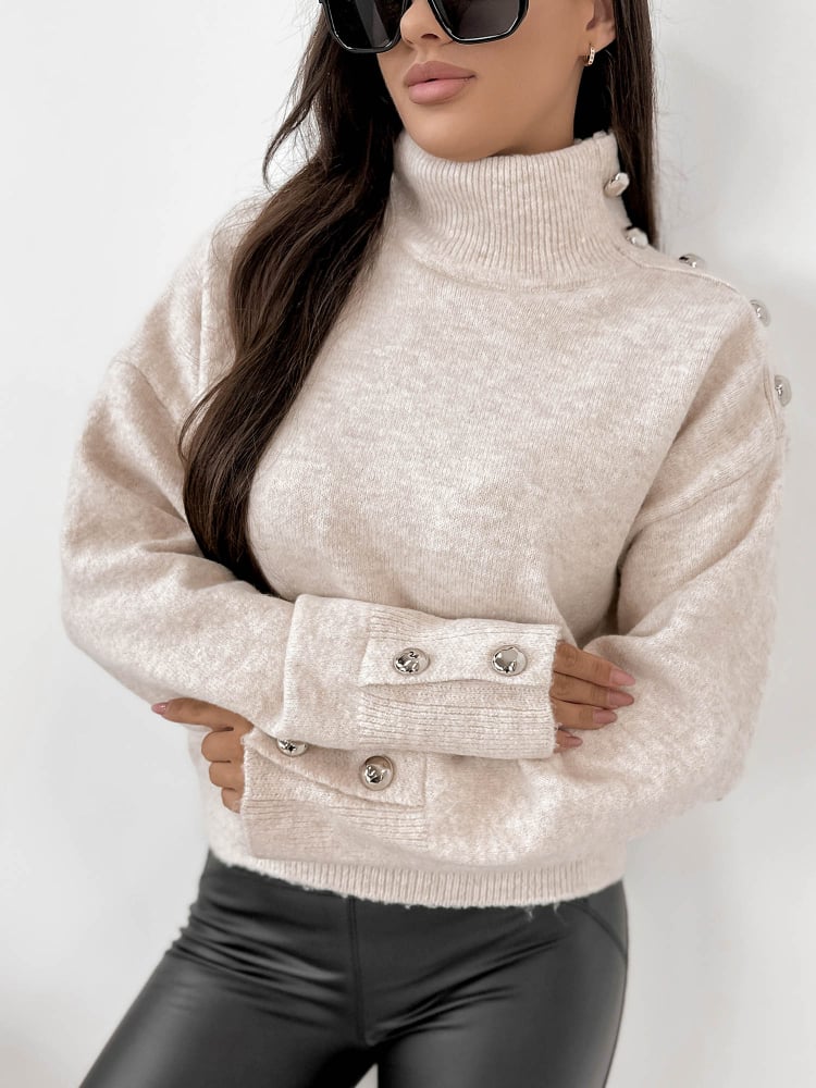 SWETER COLMAR BEŻOWY