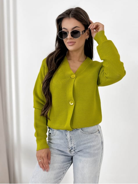 KARDIGAN TILLARD LIMONKOWY