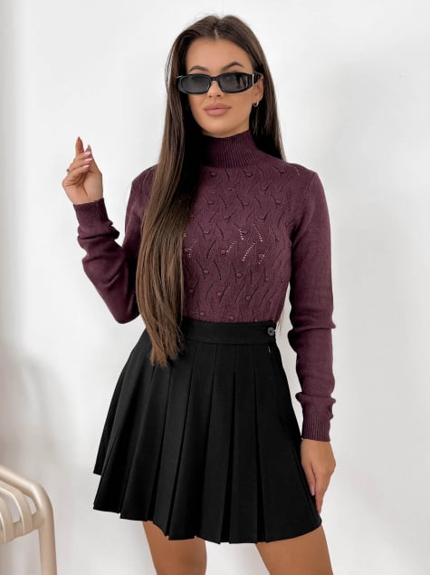 SWETER IVRY ŚLIWKOWY