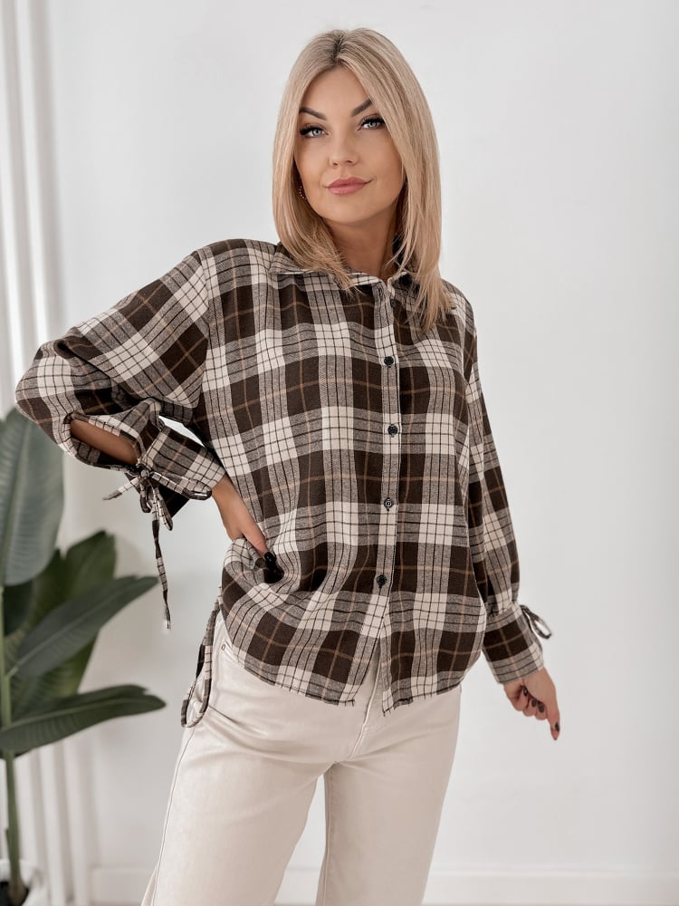 KOSZULA VILLERS BRĄZOWA