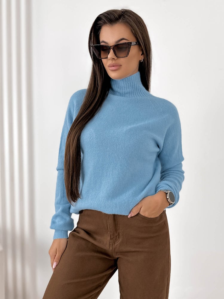 SWETER EPERNE BŁĘKITNY