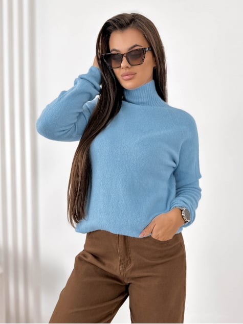 SWETER EPERNE BŁĘKITNY