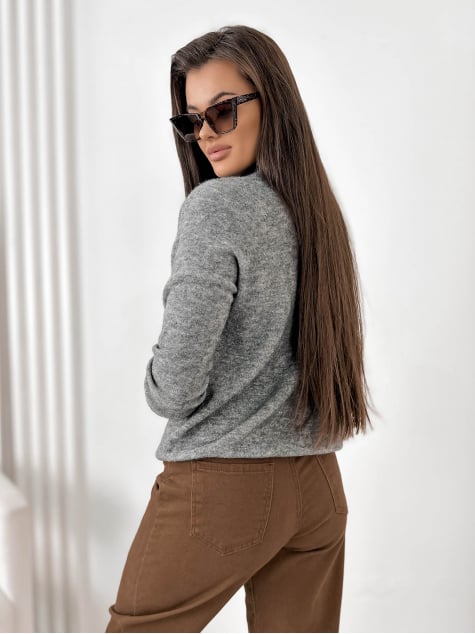 SWETER EPERNE SZARY