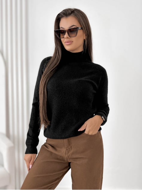 SWETER EPERNE CZARNY
