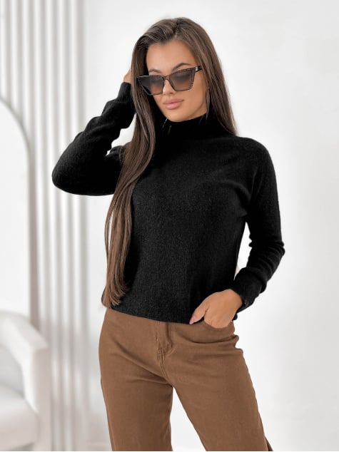 SWETER EPERNE CZARNY