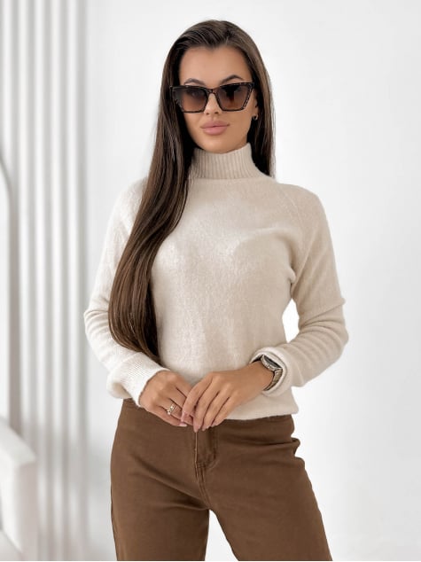 SWETER EPERNE BEŻOWY