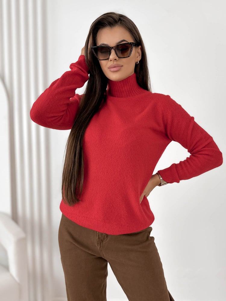 SWETER EPERNE MALINOWY