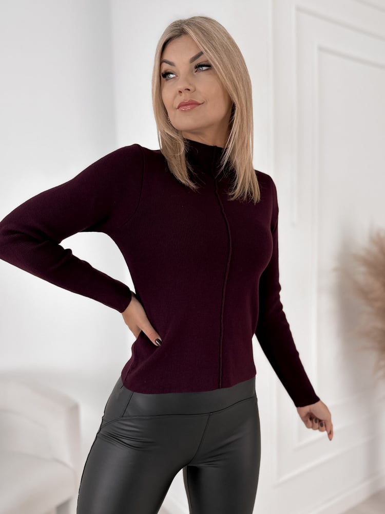SWETER LUNEVI ŚLIWKOWY