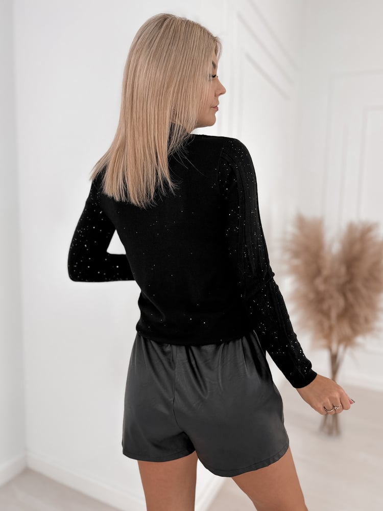 SWETER VENDOS CZARNY