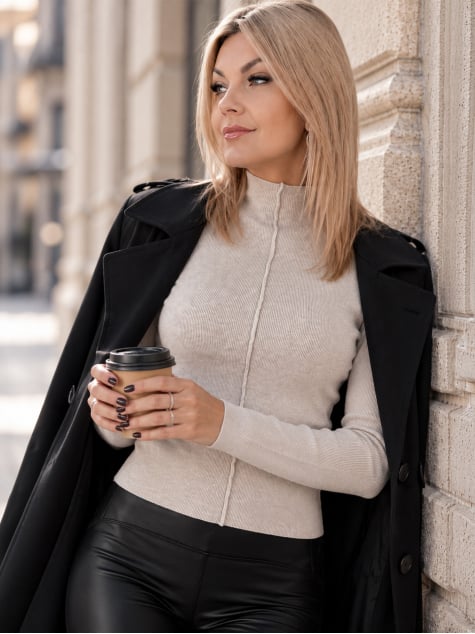 SWETER LUNEVI BEŻOWY