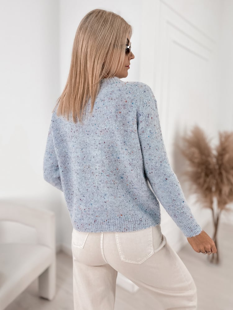 SWETER LOSHE BŁĘKITNY