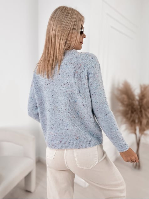 SWETER LOSHE BŁĘKITNY