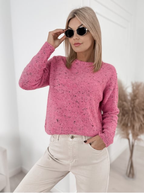 SWETER LOSHE RÓŻOWY