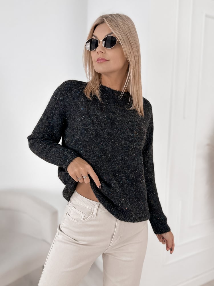 SWETER LOSHE CZARNY