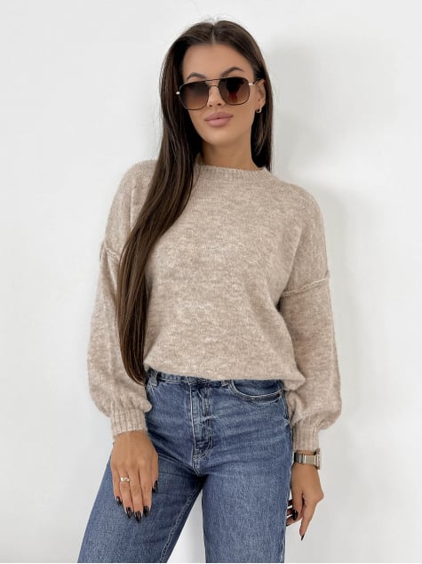 SWETER AURAY BEŻOWY