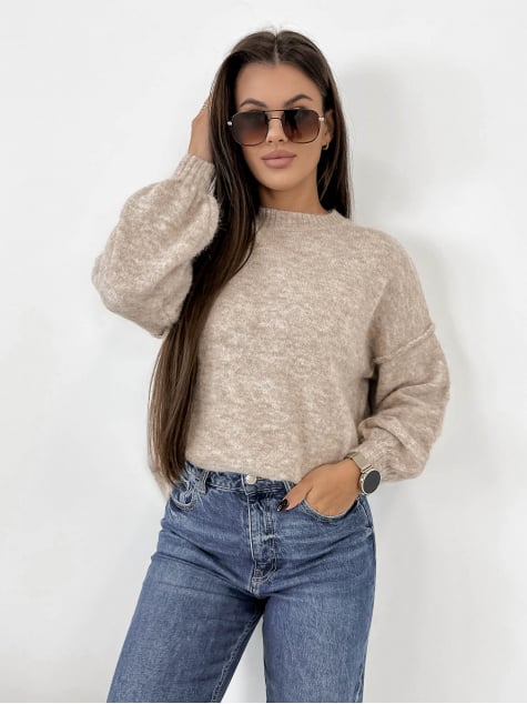 SWETER AURAY BEŻOWY
