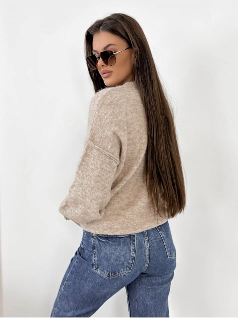 SWETER AURAY BEŻOWY
