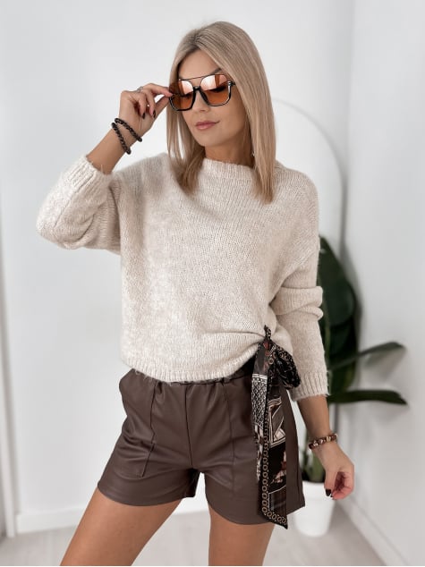 SWETER ROYAN BEŻOWY