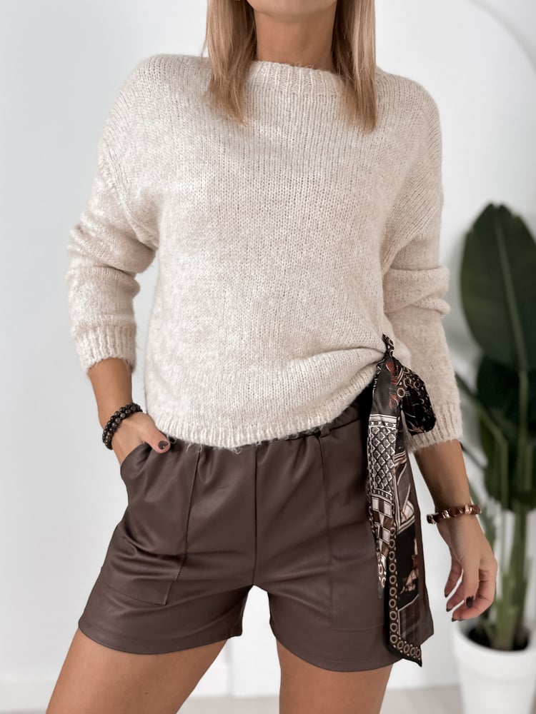 SWETER ROYAN BEŻOWY