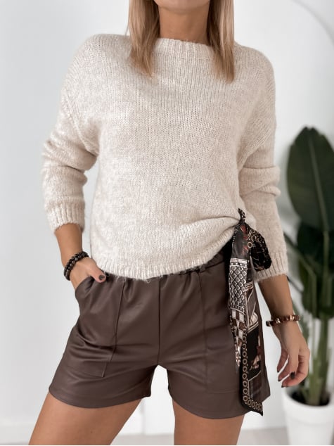 SWETER ROYAN BEŻOWY