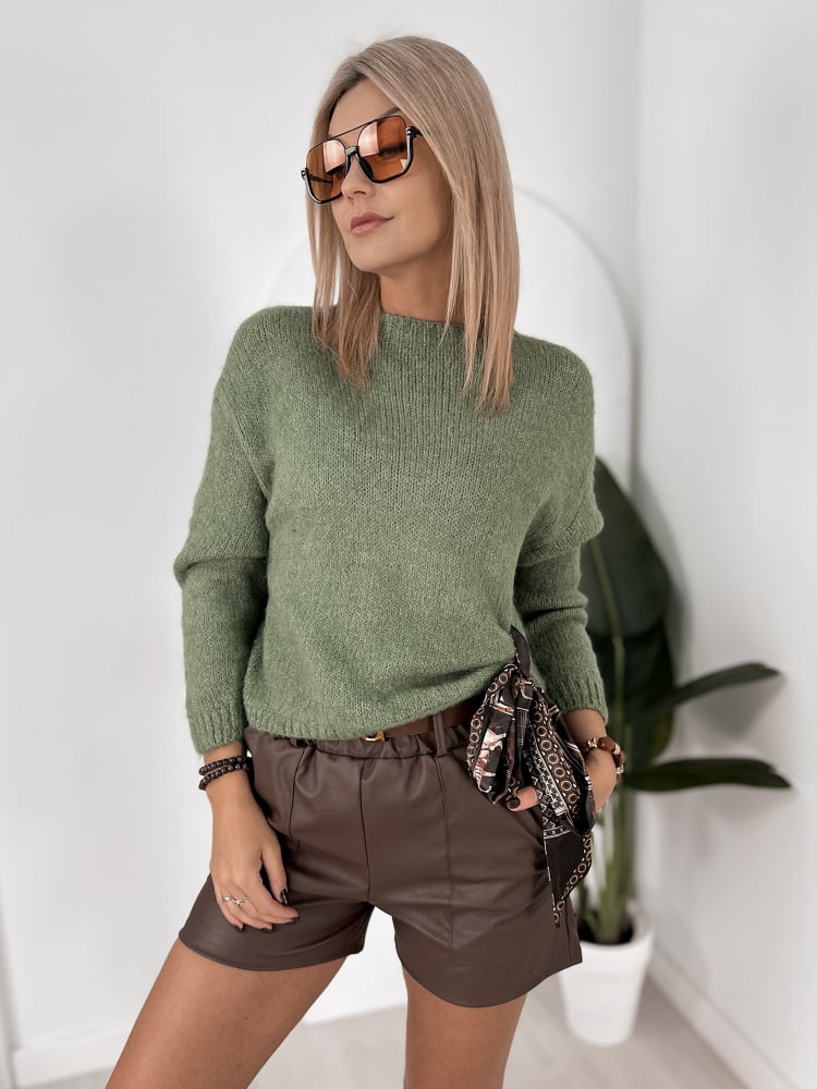 SWETER ROYAN PISTACJOWY
