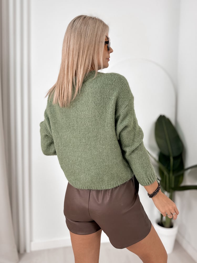 SWETER ROYAN PISTACJOWY
