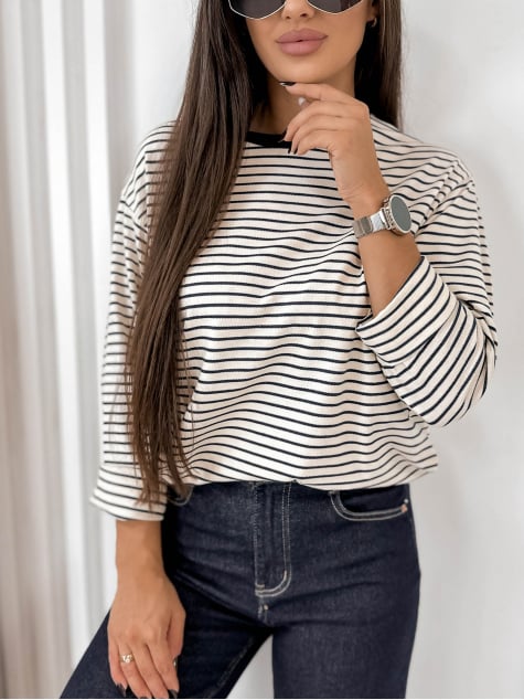 BLUZKA TULLE GRANATOWA