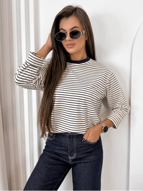 BLUZKA TULLE GRANATOWA