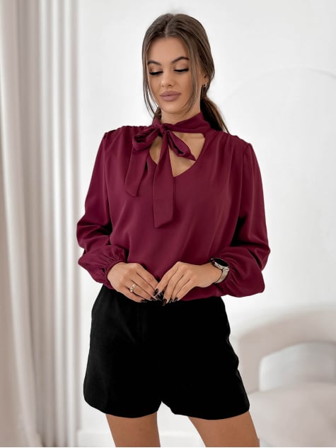 BLUZKA VIGNY BORDOWA