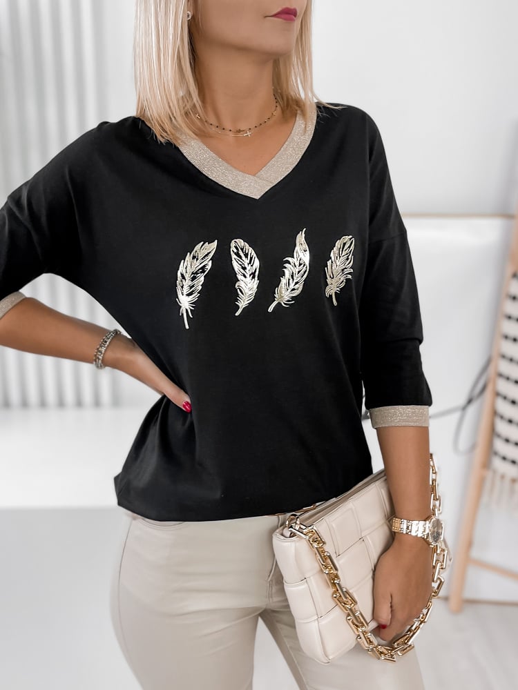 BLUZKA ROSSIE CZARNA