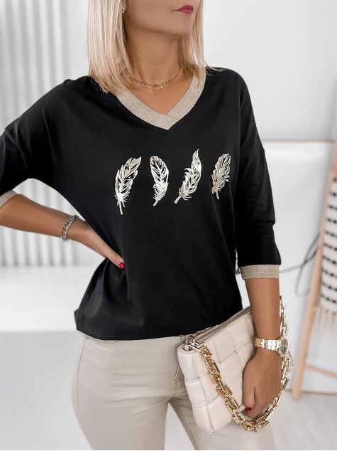 BLUZKA ROSSIE CZARNA