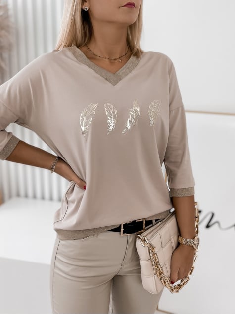 BLUZKA ROSSIE BEŻOWA