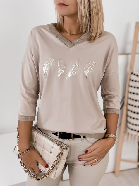 BLUZKA ROSSIE BEŻOWA